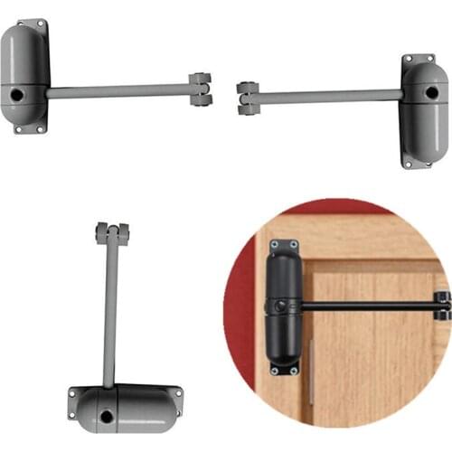Zinc Alloy Door Closer Adjustable Force Pulley Mute Automatic Door Closing Device 10-60KG For Fire Rated Door Stopper Hardware