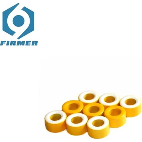 Ferrite Cores 50PCS 17.5*9.4*9.53 mm Toroid Core Ferrite Chokes Ring Iron Powder Inductor Ferrite Rings Yellow White