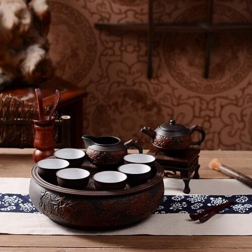 Guci Purple sand dragon sets of tea sets english tea set english porcelain porcelain english ceramics european tea set