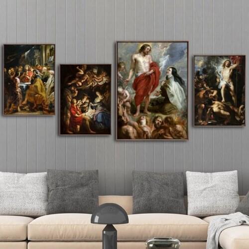Home Decoration Print Canvas Art Wall Pictures for Living Room Poster Paitings Pictures Faith Peter Paul Rubens