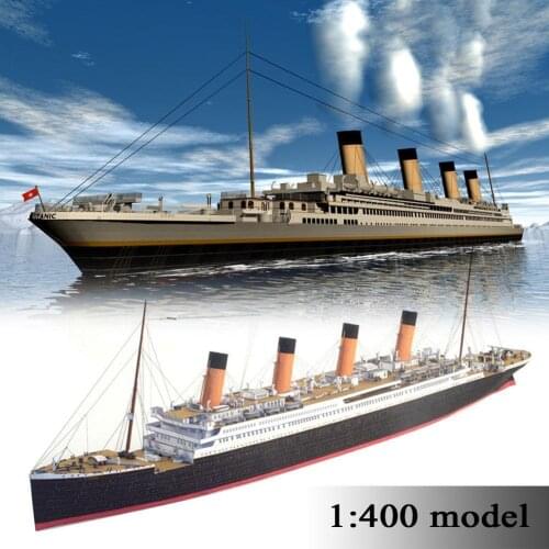 1:400 Titanic Cruise Ship Paper Model Ship Model Handmade DIY For Children Hobbies Military Toys Bricks Gift DIY Fan F6D4