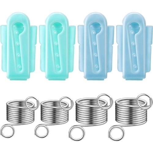 P15D Finger Holder Set, 2 Pieces Adjustable Knitting Crochet Loop Rings with Metal a