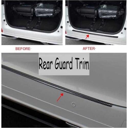For ALPHARD VELLFIRE 30 2015-19 Rear Guard Trunk Trim Strip