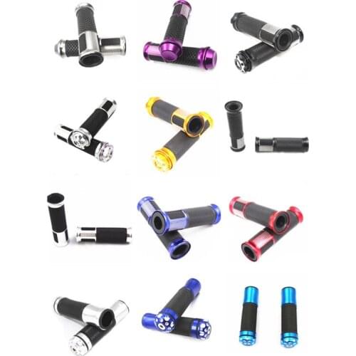 7/8'' 22mm Motorcycle Handlebar Ends Hand Grips Gel Dirt bike Dual Sport bike Cruiser Bobber Chopper Touring