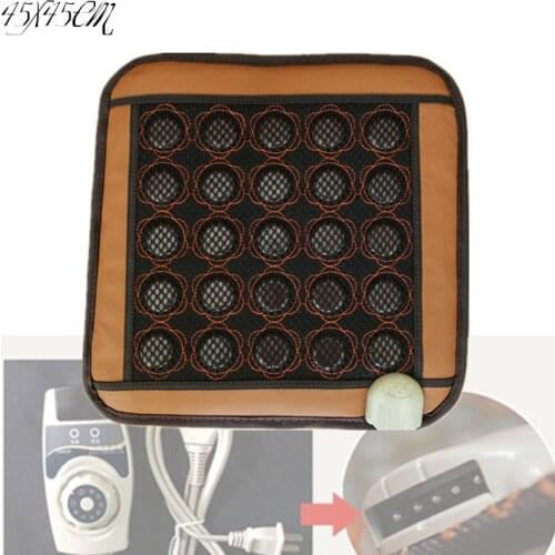 2020 new massage cheap tourmaline heating mattress elderly seat cushion massage stones for sale 45*45CM