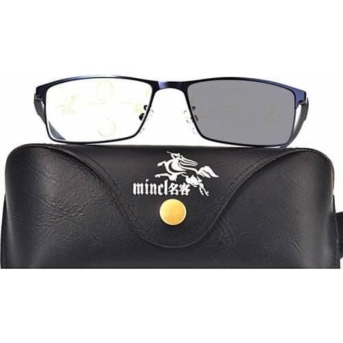 New Progressive Multifocal glasses Transition Sunglasses Photochromic Reading Glasses Men Points for Reader Near Far sight FML