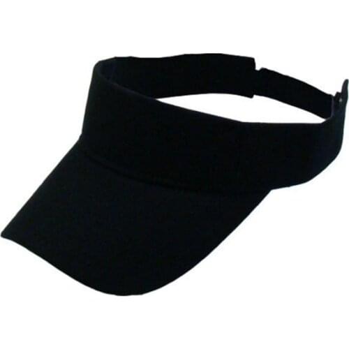 Plain Visor Sun Hat Sport Cap Adjustable Tennis Cotton Beach Hats for Women Men 7 Color Drop Shipping