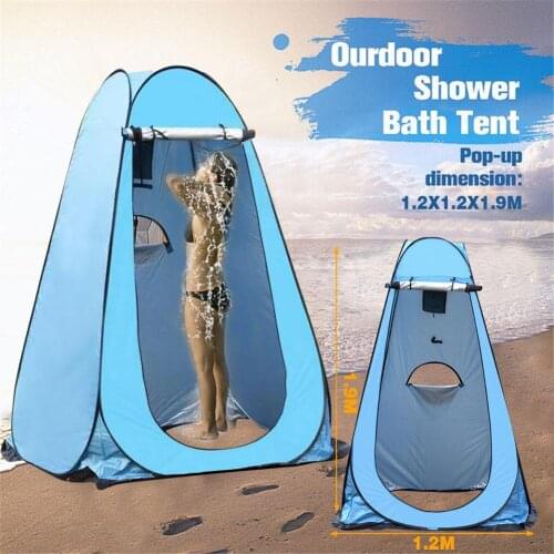 Camping Pop Up Pod Changing Room Privacy Tent Portable Anti UV Shower Tent Camp Toilet Rain Shelter For Camping Beach Accessory