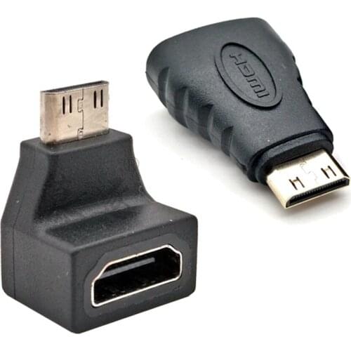 Gold-Plated 1080P Mini Male HDMI- compatible To Standard HDMI Female Extension Adapter Female To Male F-M HDMI Converter