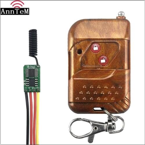 Wireless Remote Control Switch 433mhz rf Transmitter Receiver kit 3.7v 5v 6v 9v 12v Battery Power Mini Small Controller Module