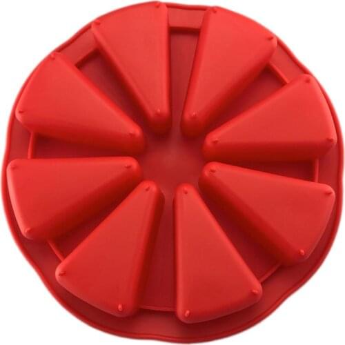 8 cavity triangle Silicone Cake Mold Kitchen Bakeware DIY Desserts Baking Mousse Moulds Pan Tools