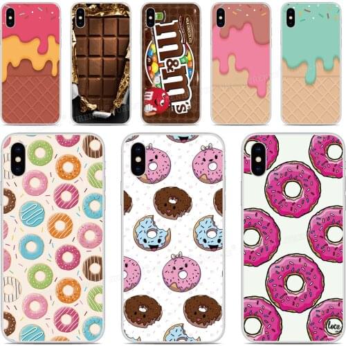 Custom Photo Silicone Cover Chocolate Donut For Vodafone Smart N11 V11 N10 V10 X9 E9 C9 N9 Lite V8 N8 E8 Prime 6 7 Phone Case