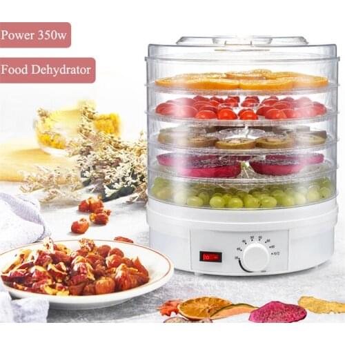 Fruit Dryer Machine Food Dehydrator Vegetable Herb Meat Drying 5 trays Snacks Air Dryer Household High Quality 220V EU US FD01