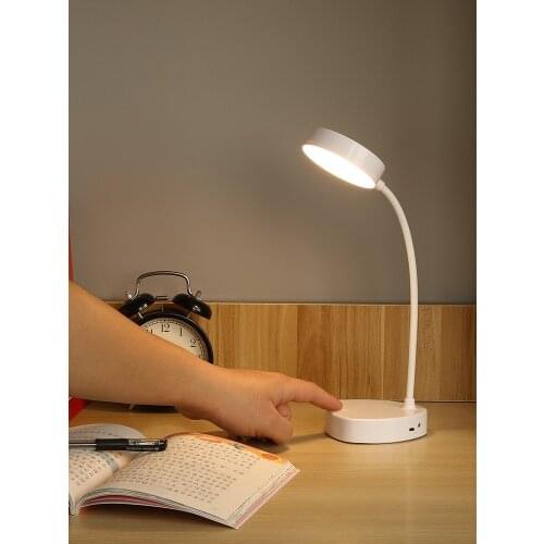LED Desk Lamp Foldable Dimmable Touch Switch Table Lamp Eye Protection Study Lamp USB Charging Reading Light