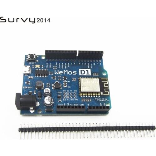 Free shipping Smart Electronics ESP-12F WeMos D1 WiFi uno based ESP8266 shield for arduino Compatible IDE diy electronics