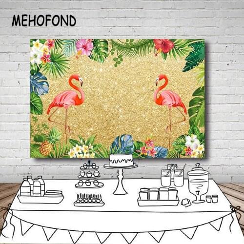 Photography Background Vinyl and Polyester Background Computer Printed Birthday Party Flamingo Backdrops for Photo Studio