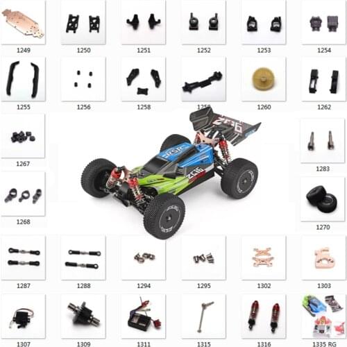 WLtoys 144001 1/14 RC car spare parts Swing arm C Seat vehicle bottom motor Reduction gear cover Shock Absorbers Tire Plastic