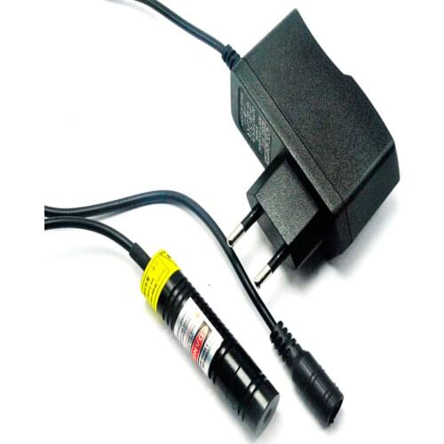 16mm*68mm Line Beam Green Laser Lights 515nm 30mw Laser Module w 12V Power Adapter US/EU/UK/AU Positioning Lights