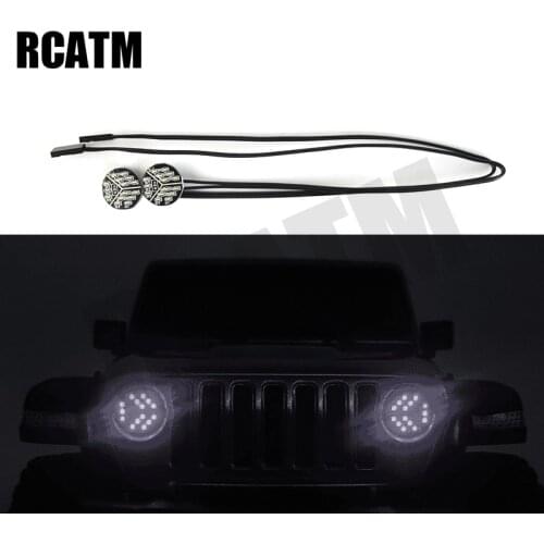 1 Pair of LED Headlights Turn Signal for For 1/10 RC Crawler car AXIAL SCX10 III AX103007