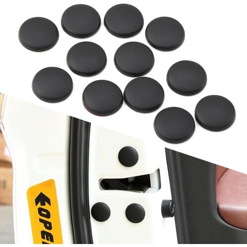 12PCS/Lot Car Door Lock Screw Protector Stickers Cover For Audi BMW SEAT Skoda VW Tiguan 2017 2018 Opel Insignia 2017 2018