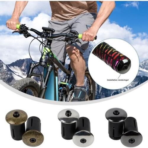 2pcs bike block aluminum alloy put a mountain bike road bike bend the car to lock the expansion plug carbon handlebar