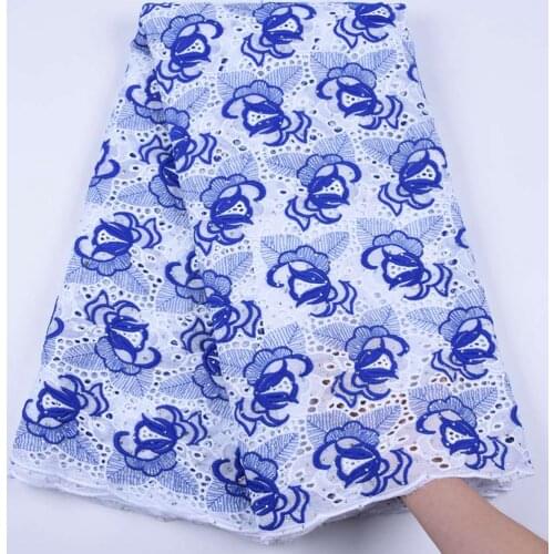 2019 Cotton Material African Dry Lace Fabric With Stones Nigerian Lace Fabric High Quality Swiss Voile Lace In Swizterland S1689