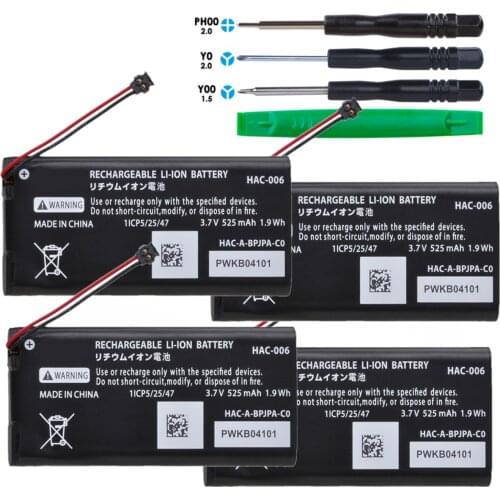 4Pcs 525mAh HAC-006 Switch Battery HAC-BPJPA-C0 HAC-015/016 HAC-A-JCR-C0 HAC-A-JCL-C0 For Nintendo Switch Ns Joy-Con Controller