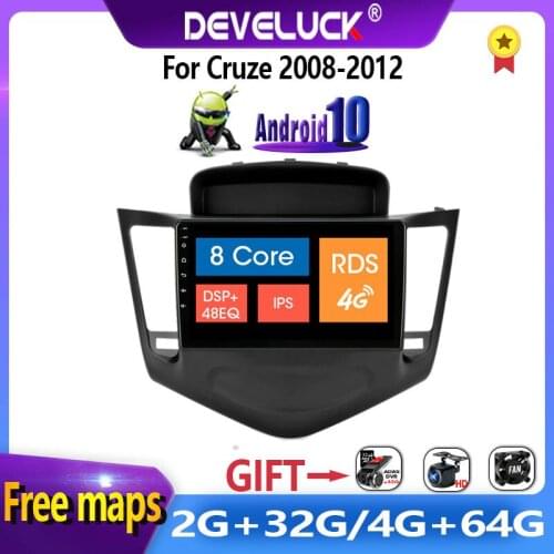 2 din Android 10.0 Car Radio for Chevrolet Cruze 2008-2012 IPS Touch Screen GPS navigation Multimedia Player 4G+WIFI RDS 4G+64G