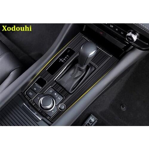 For Mazda 6 Mazda6 2019 2020 2021 Car Sticker Inner Middle Handbrake Shift Stall Paddles Cup Switch Frame Lamp Trim Only Lhd