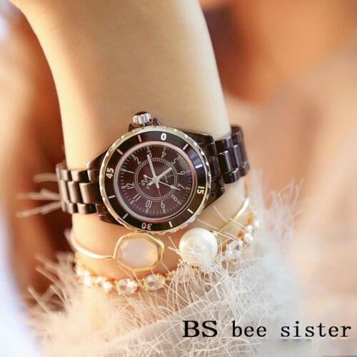 2019 New Women Watches Time Casual Luxury montre femme Ceramics Strap Wristwatches Female Dress Clock Saac zegarek damski