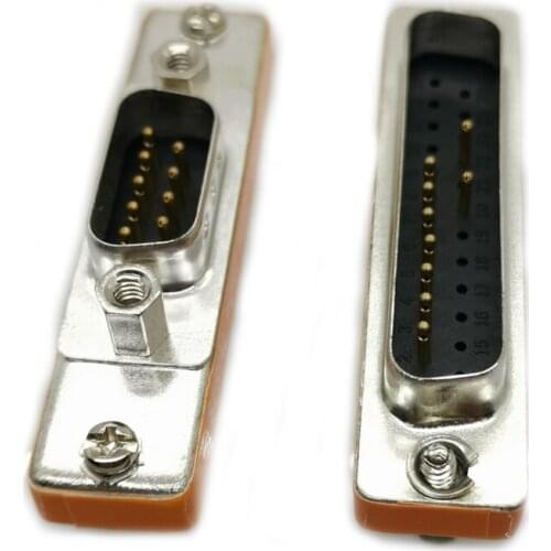 DB25 male to DB9 Male Adapter D9/D25 Serial Port Adaptor 9Pin Male 25P male Connector D25/D9 Convert protect joint