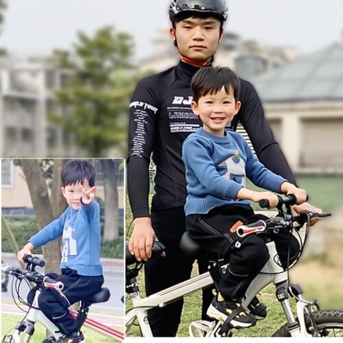 Kids Bike Seat Detachable Child Saddle Part Front Handlebar Mountain Cycling Seat Cushion Pad Road MTB Bicycle Seat For Children
