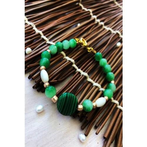 Dr Stone Natural Stone handmade African collection Women malachite Stone 439746069
