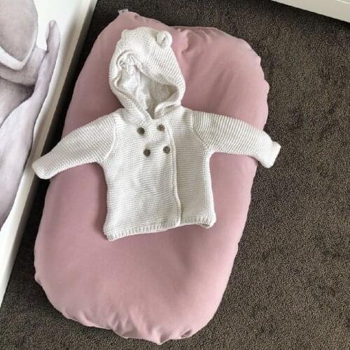 75X42cm Cotton Baby Nest Bed Baby Pod Cocoon Baby Bassinet for Bed Lounger Nest Pod Cot Sleeping Baby Lounger