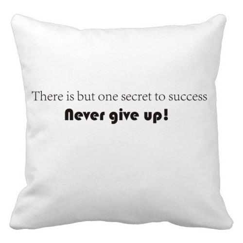 Quote Throw Pillow Square Cover