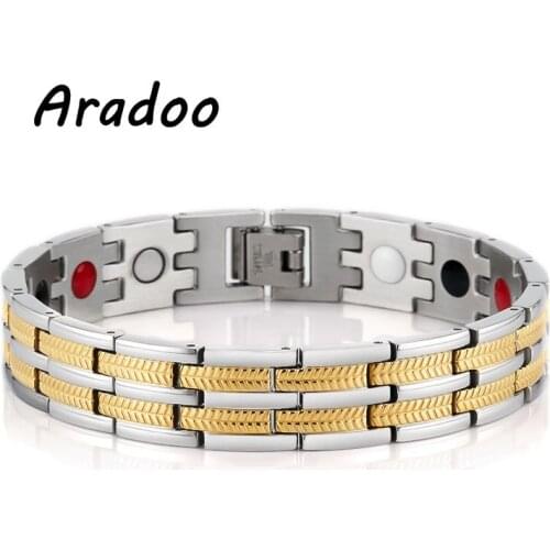Stainless Steel Bracelet Titanium Steel Jewelry Germanium Magnet Energy Bracelet Fashion Jewelry Holiday gift