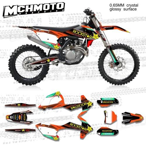 MCHMFG for KTM 125 250 300 350 450 SX SXF 2016 2017 2018 EXC EXCF XCW 2017 2018 2019 Graphics Backgrounds Stickers Kit Decal