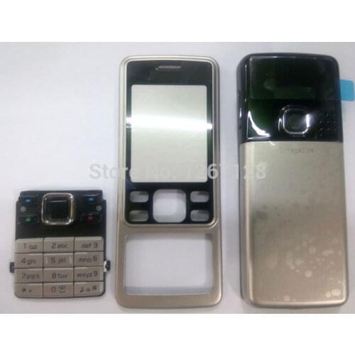 Metal Classia Housing Cover Bezel Case Keypad Keyboard for Nokia 6300 Black Silver White