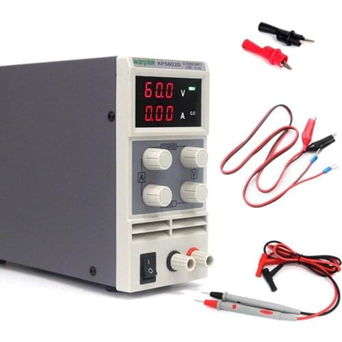 Portable LED Display Switch DC Power Supply 60V 2A Single Phase Adjustable 110V/220V 50/60Hz Equipment Laboratory Power Supply