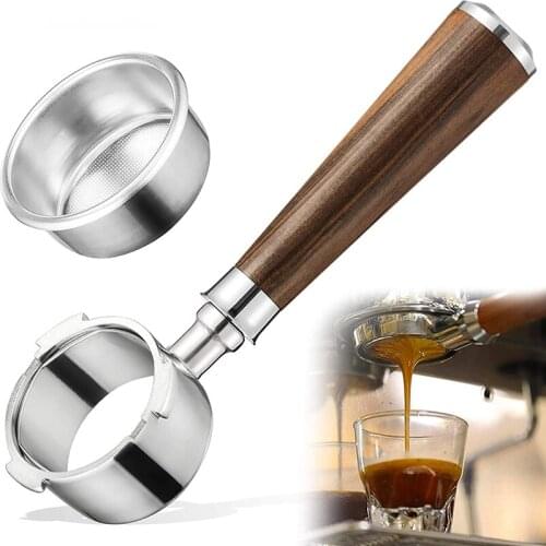 51&54mm Coffee Bottomless Portafilter Tamper Coffeeware Filter Basket for Espresso Moffee Machine for Barista Coffee Accessories