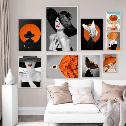 RELIABLI ART Fashion Women Posters And Prints Modern Sexy Girls Wall Paintings On Canvas Modular Pictures Home Decor NO FRAME