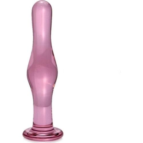 Glass Plug Adult Masturbating Sex Toys Manual Butt Clitoral Stimulator for Women Lesbian Men Couples