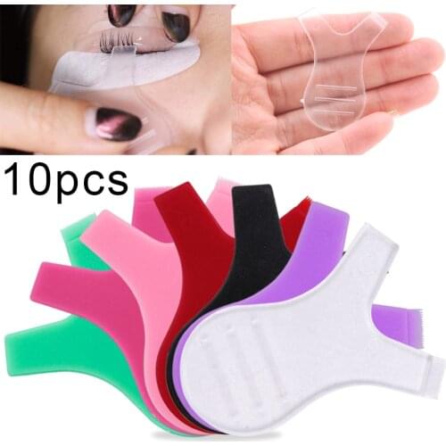 10 Pcs Y Shape Lash Brush Clean Graft Perm Mini Lash Lift Brushes Eyelash Extension Supplies Transparent Makeup Mascara Brushes