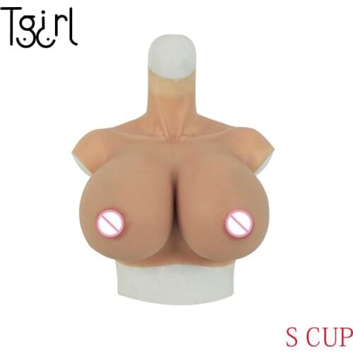 Shemale Big Breast S Cup Elastic Cotton Filled Boobs Breast Forms For Crossdressers Travestismo Drag Queen