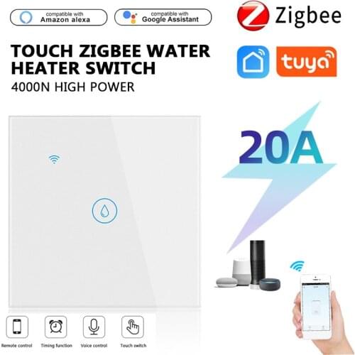 Zigbee Tuya WiFi Smart Switch Boiler Water Heater Switch US/EU 20A Timing Remote Voice Control Alexa Google Home Smart Home