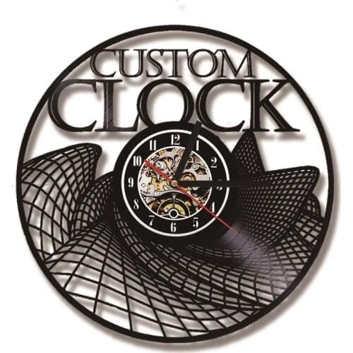 Custom Vinyl Record Wall Clock Custom Order Your design Your logo Your Personal Personalized Vinyl Wall Clock Watches