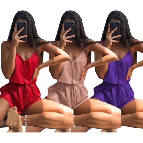 Women Sexy Sleepwear Set Spaghetti Straps Cropped Camisole Drawstring Shorts Women Pajamas Sets одежда для женщин лето