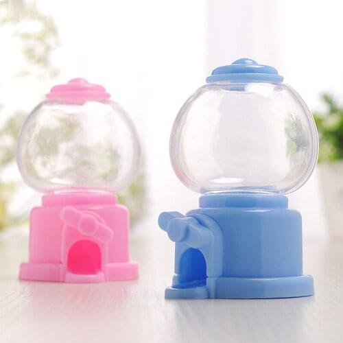 1PCS 2 Colors Creative Cute Sweets Mini Candy Machine Bubble Dispenser Coin Bank Kids Toy Warehouse Price Birthday Gift 2021