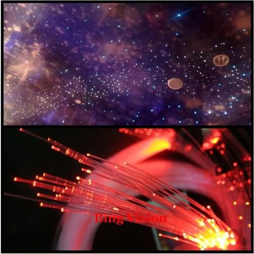 2m 200PCS 1.0mm PMMA fiber optic star ceiling kit lighting,LED RGB light source