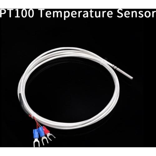 304 Stainless Steel Three Wire Waterproof PT100 PT1000 Temperature Sensor Probe Thermal Resistance Temperature Transmitter